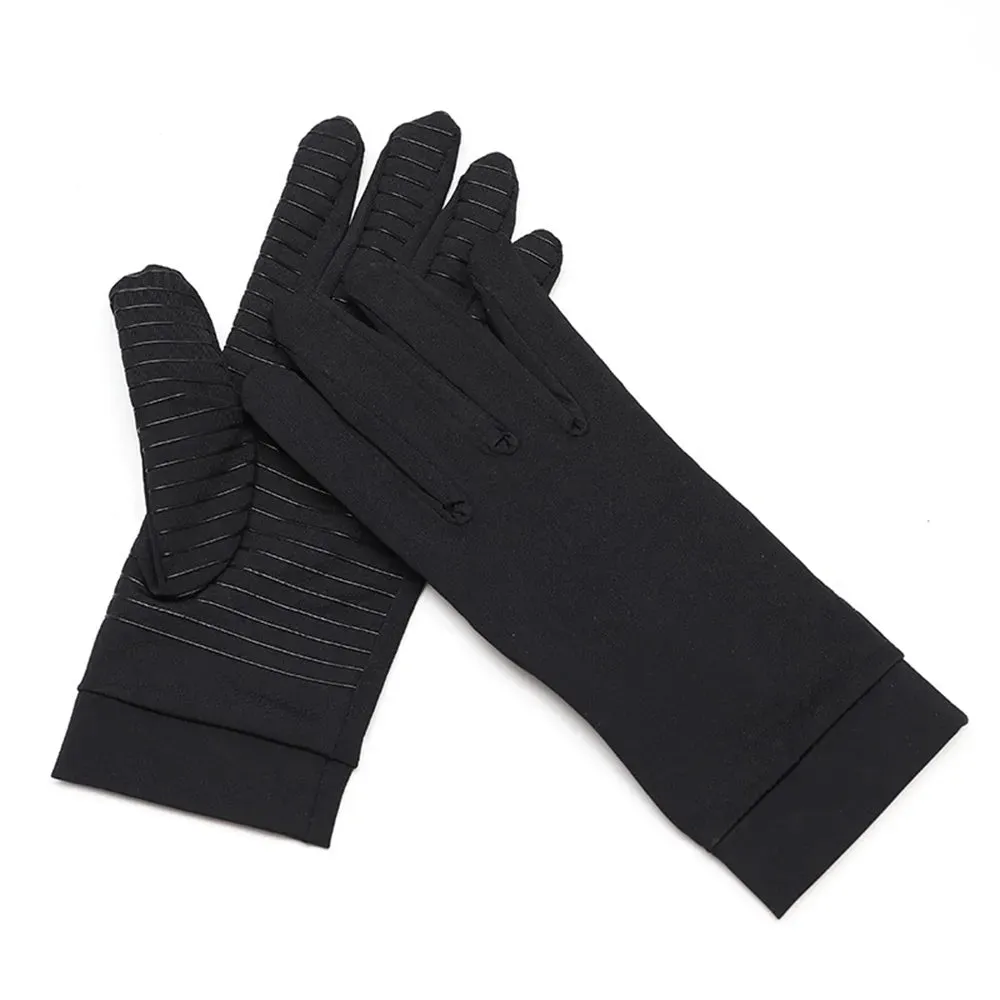 831C Women Men Gloves Copper Fiber Spandex Touch Screen Tips Gloves for Running Sports Winter Warm Football Hiking Driving