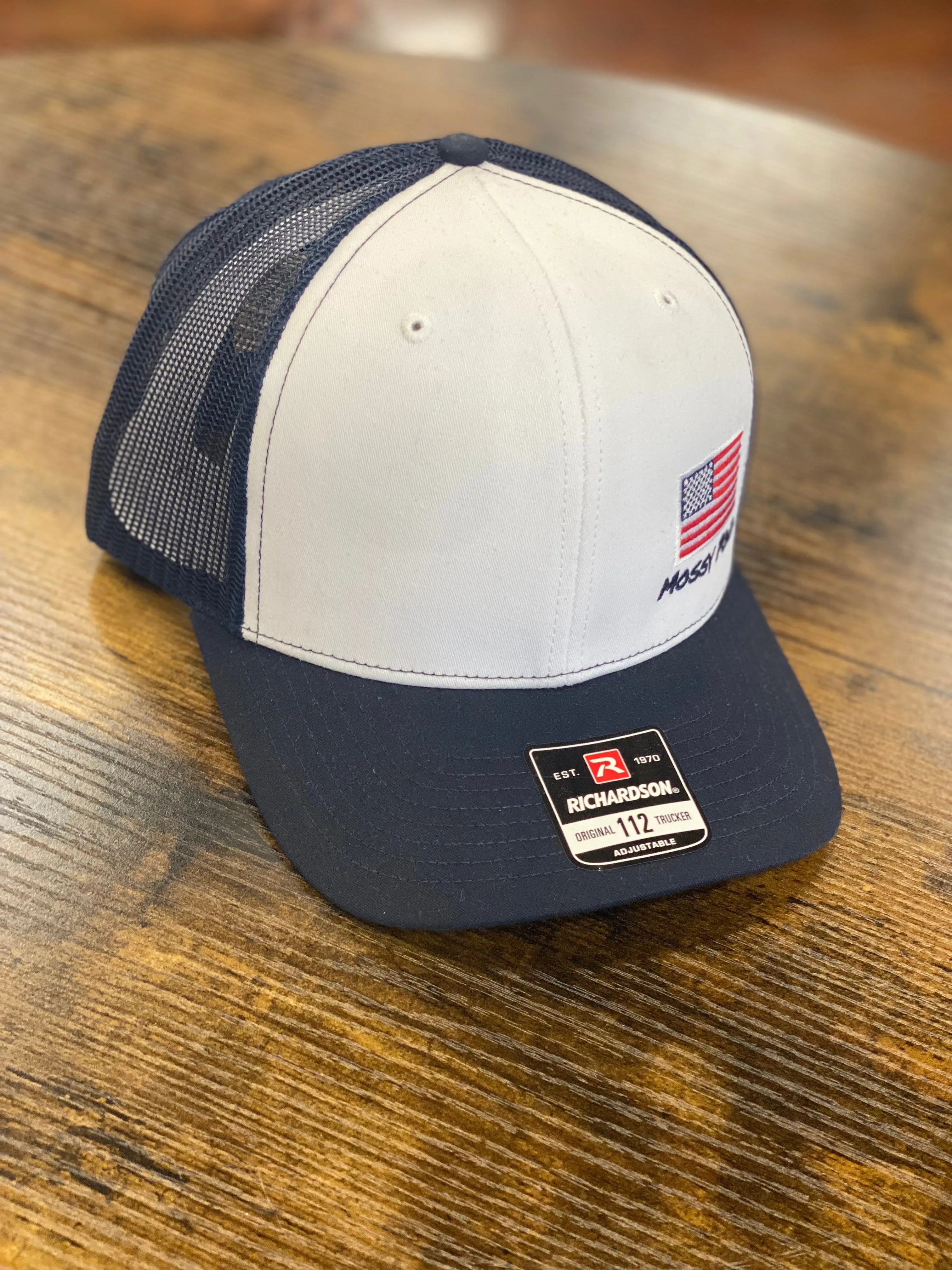 American Flag Embroidered Richardson Trucker Hat