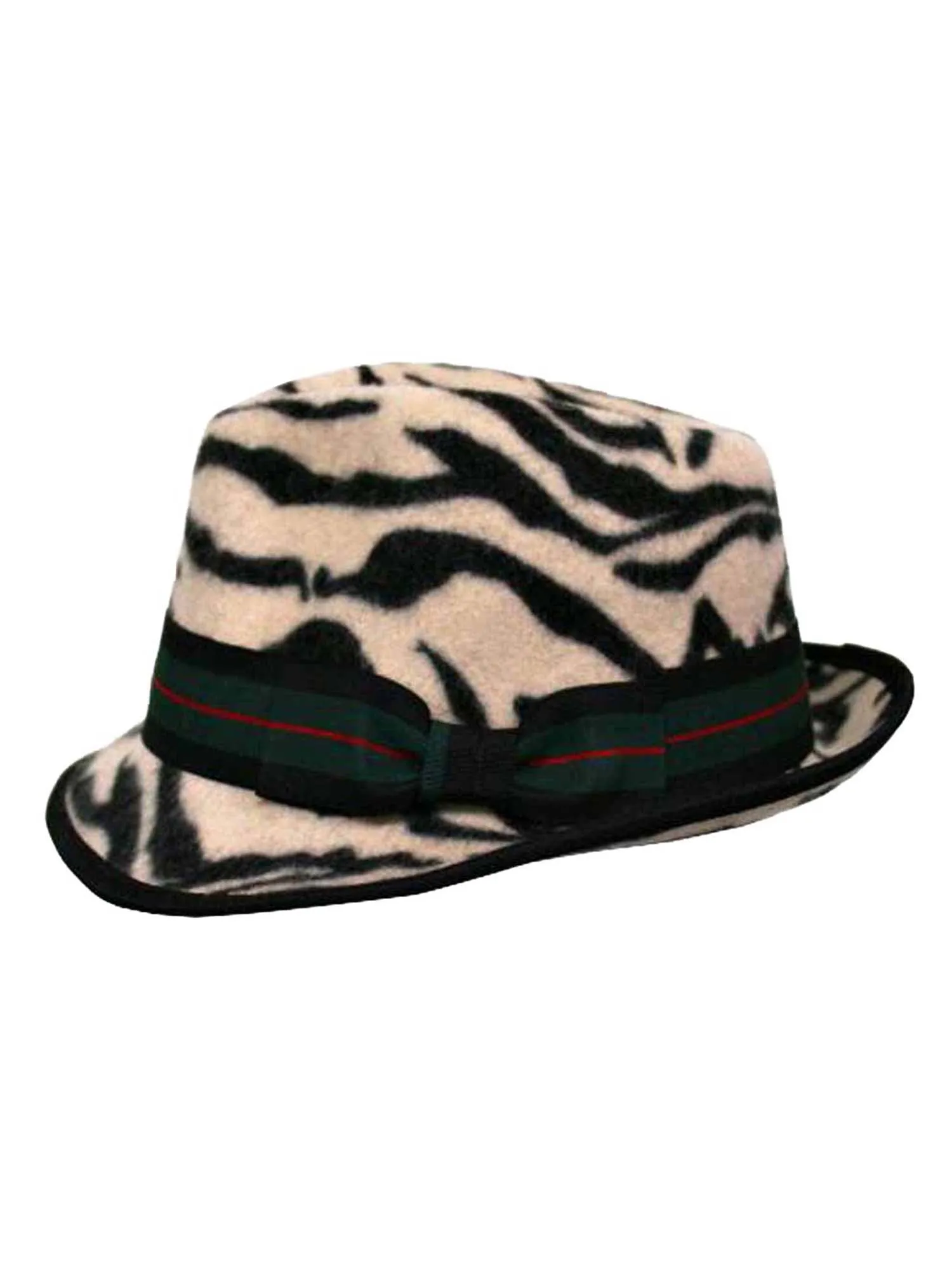 Animal Print Wool Fedora Hat