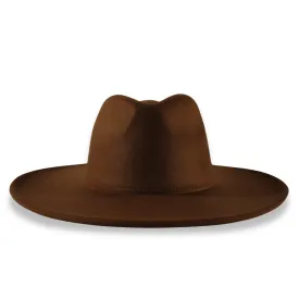 Atlanta Wide Brim Fedora - Brown