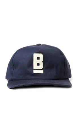 B Flat Cap Cotton Twill Navy