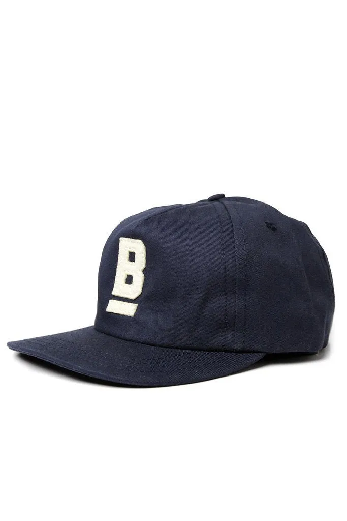 B Flat Cap Cotton Twill Navy