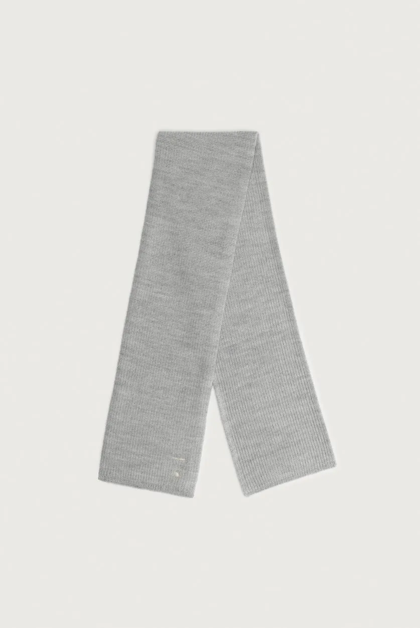 Baby Knitted Scarf | Grey Melange