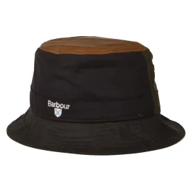 Barbour Hats Alderton Waxed Cotton Bucket Hat - Olive-Multi