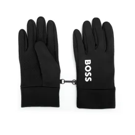 BOSS Green Running Gloves 001 Black