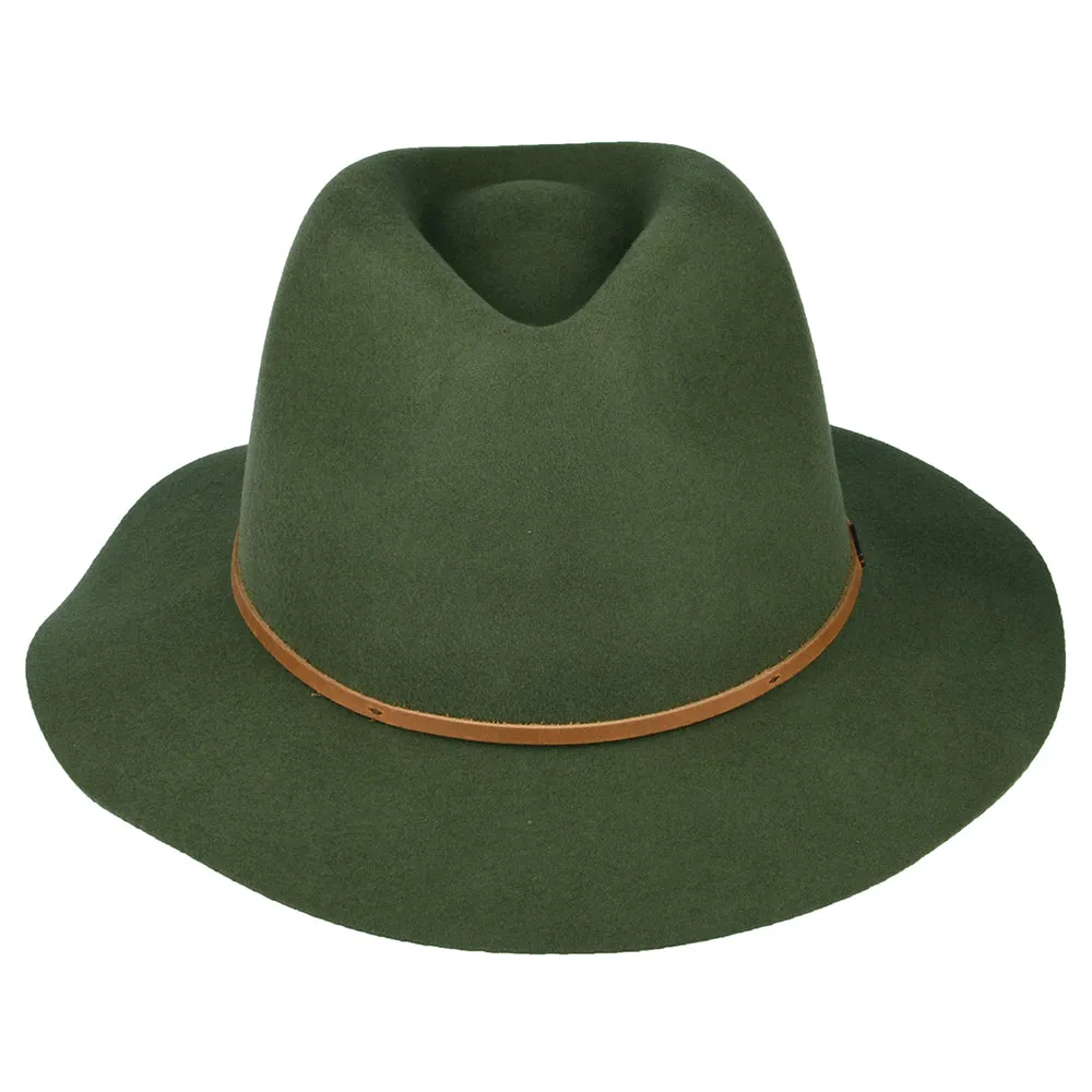 Brixton Hats Wesley Wool Felt Fedora Hat - Olive