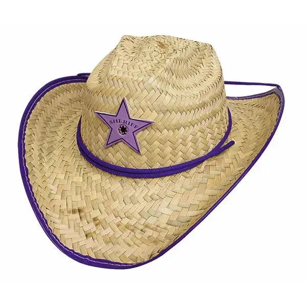 Bullhide Rodeo Party - Children's Straw Cowgirl Hat