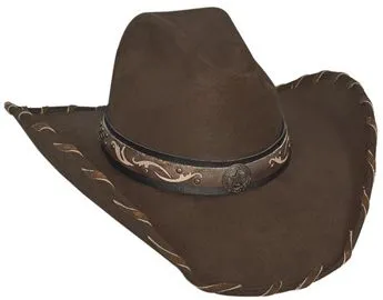 Bullhide STRAIGHT SHOOTER Chocolate Buckskin Western Cowboy Hats Style 0602CH