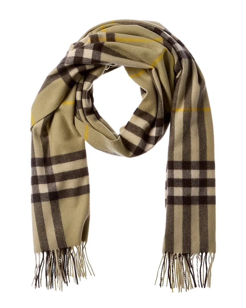 Burberry Giant Check Reversible Cashmere Scarf