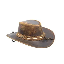 Bush Cowboy Buffalo Leather Hat