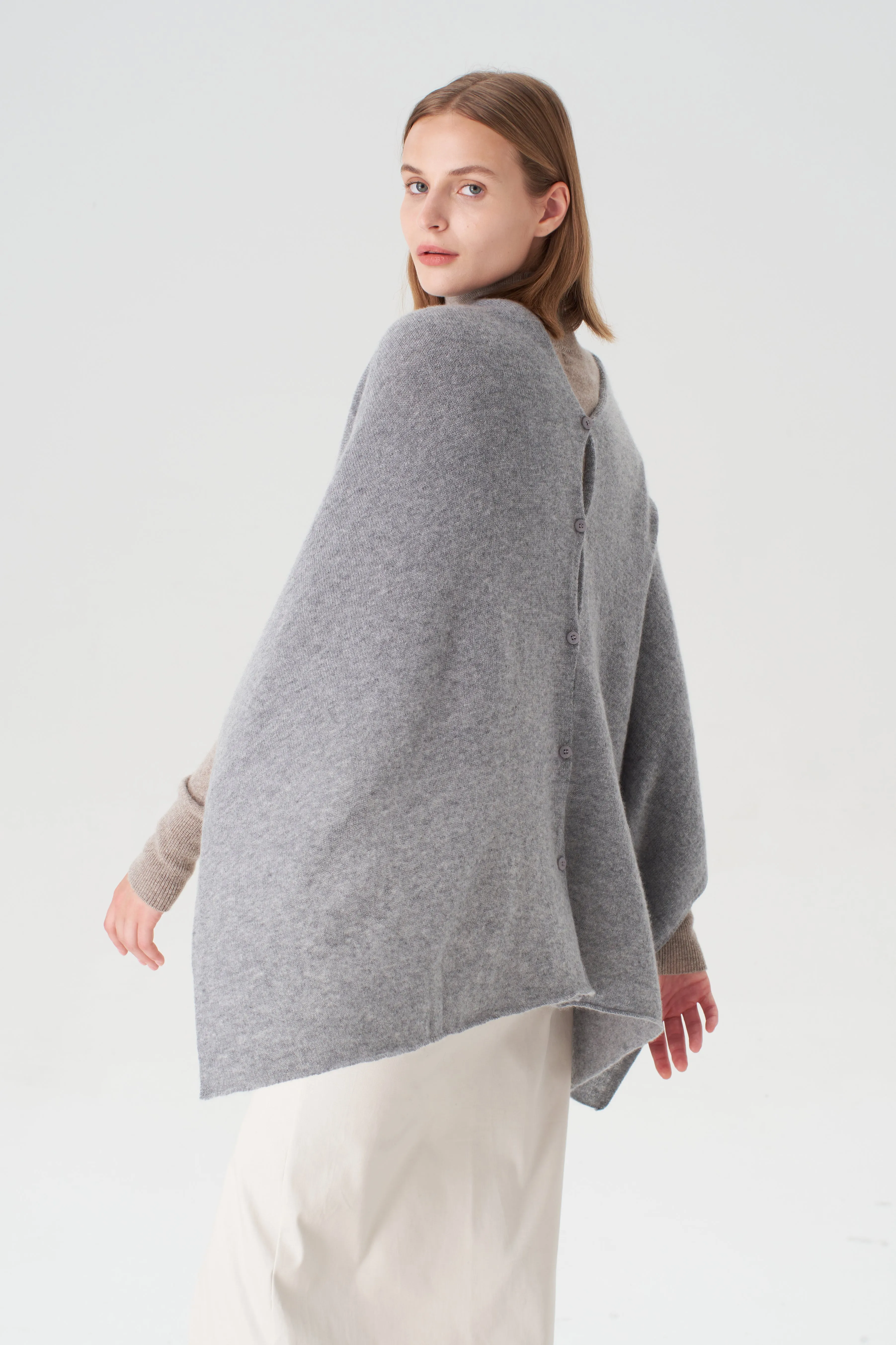 Cashmere Topper - Grey