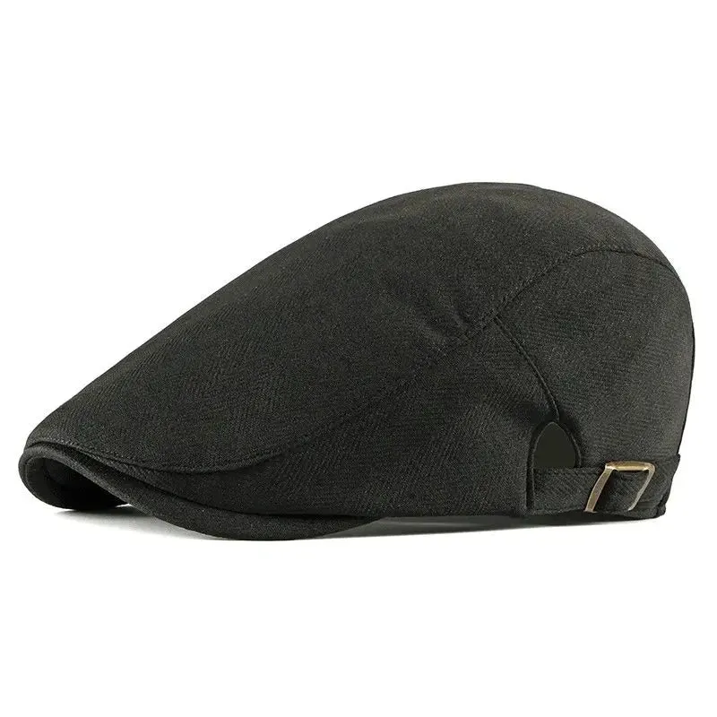 Casual Art Wool Flat Cap