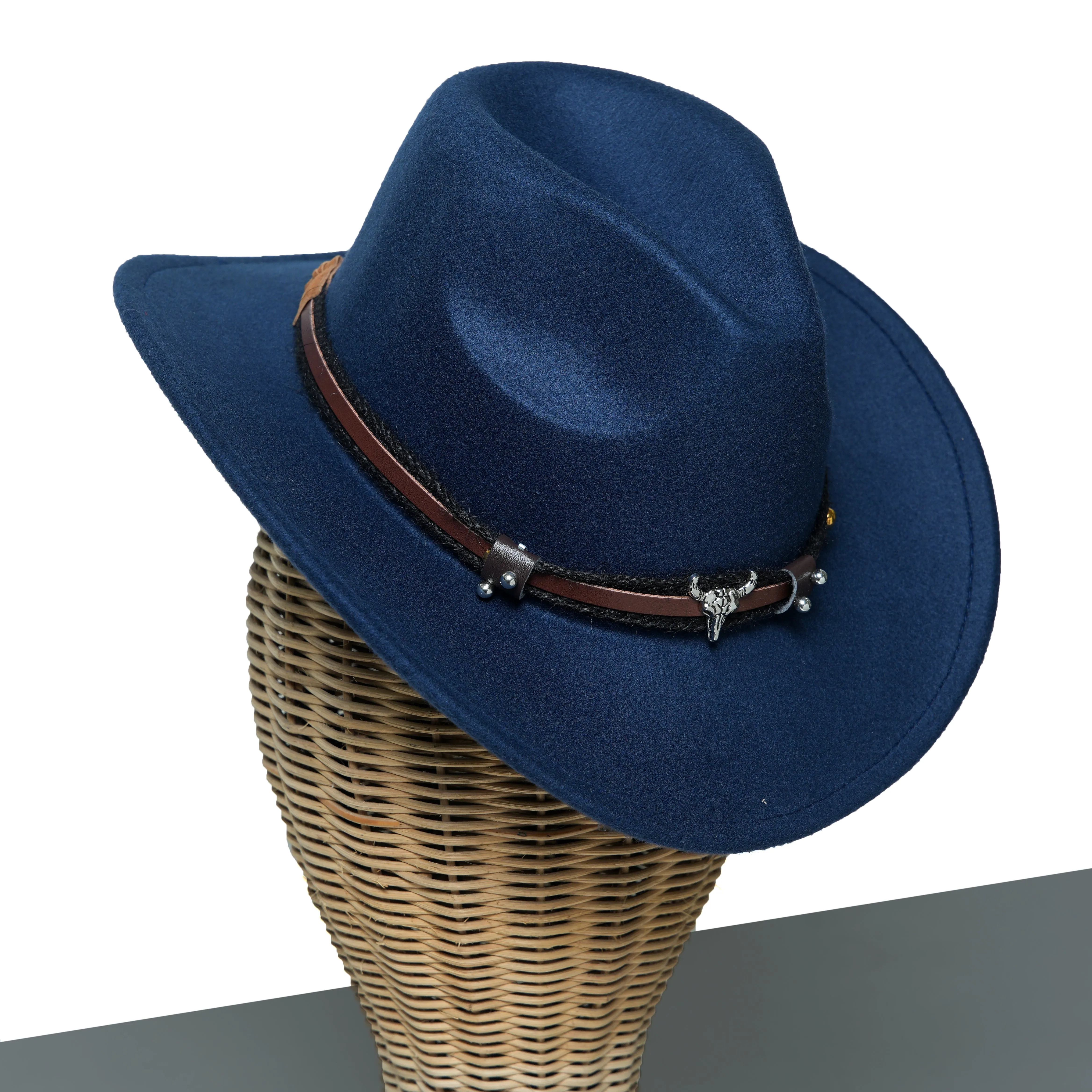 Chokore American Cowhead cowboy Hat (Navy Blue)