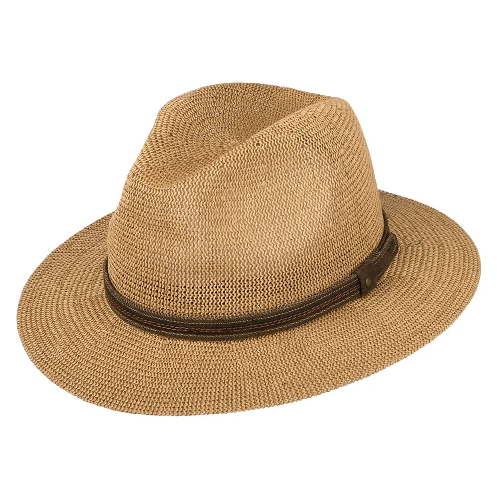 City Sport Ontario Safari Fedora Hat - Toffee