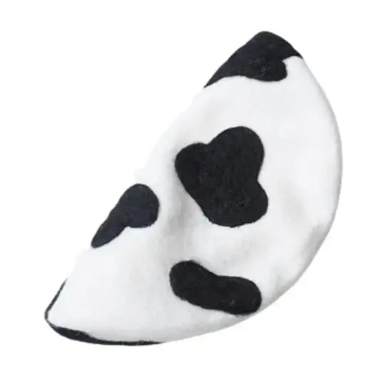 Classic Cow Print Wool Berets for Women and Kid