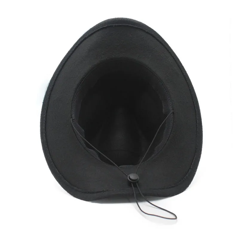 Cowboy Hats Denim Bowler Hat for Men and Women Felt Cap