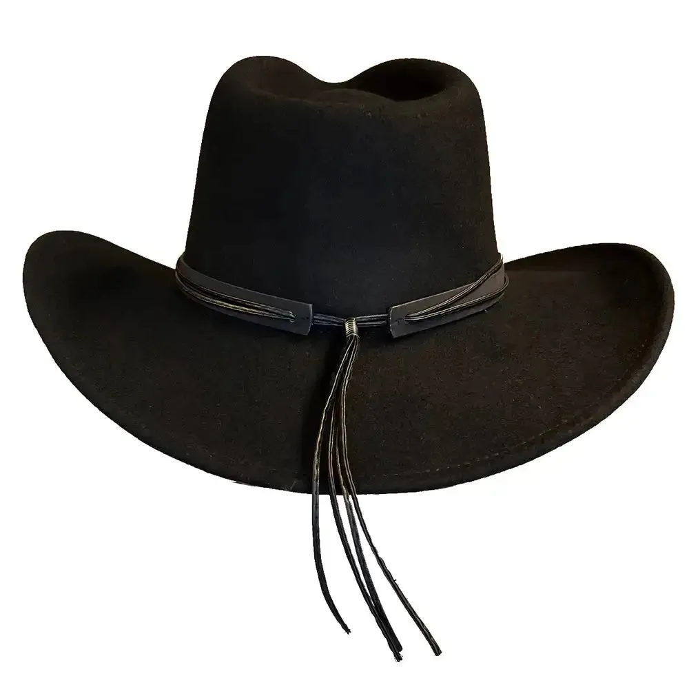 Deadwood Trading High Tail - Crushable Soft Wool Felt Cowboy Hat