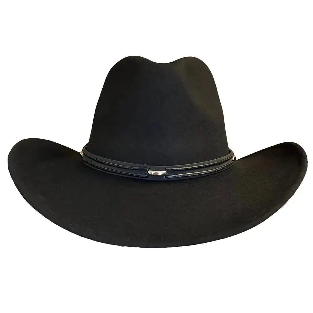 Deadwood Trading High Tail - Crushable Soft Wool Felt Cowboy Hat