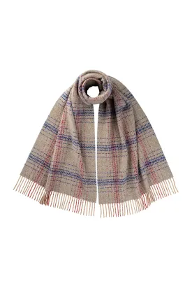 Diffused Check Marl Scarf