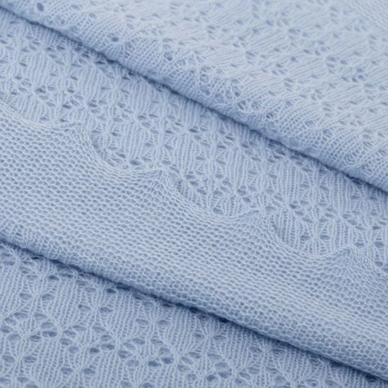 G.H.Hurt & Son Cosy Cashmere Baby Shawl - Blue