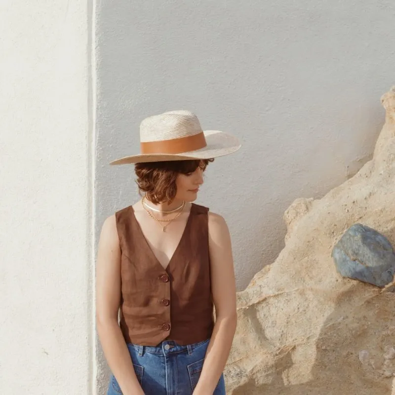 Golden Cowboy Straw Hat