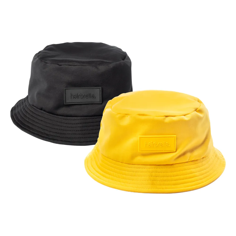 Hairbrella Unisex Satin-Lined Bucket Hat Bundle (2)