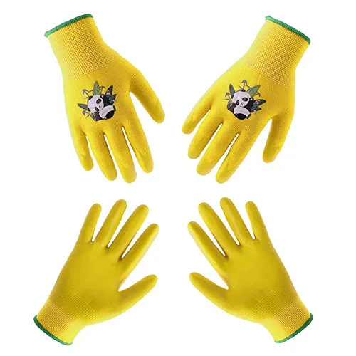 HANDLANDY Wholesale Kids Gardening Gloves Latex Free Nitrile Coated 51404142 (120 Pairs)