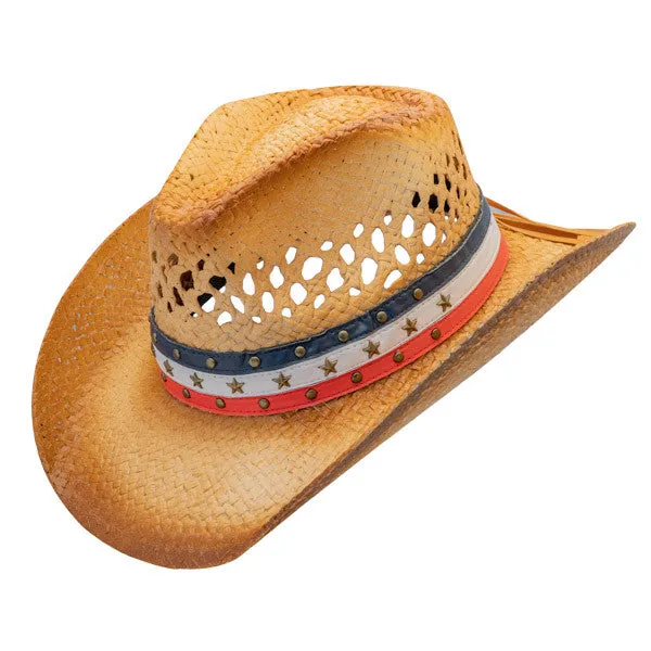 Hats Unlimited - Star Studded Rodeo Cowboy Hat w- Vented Crown