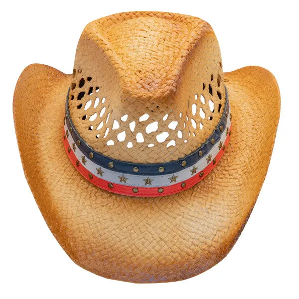 Hats Unlimited - Star Studded Rodeo Cowboy Hat w- Vented Crown