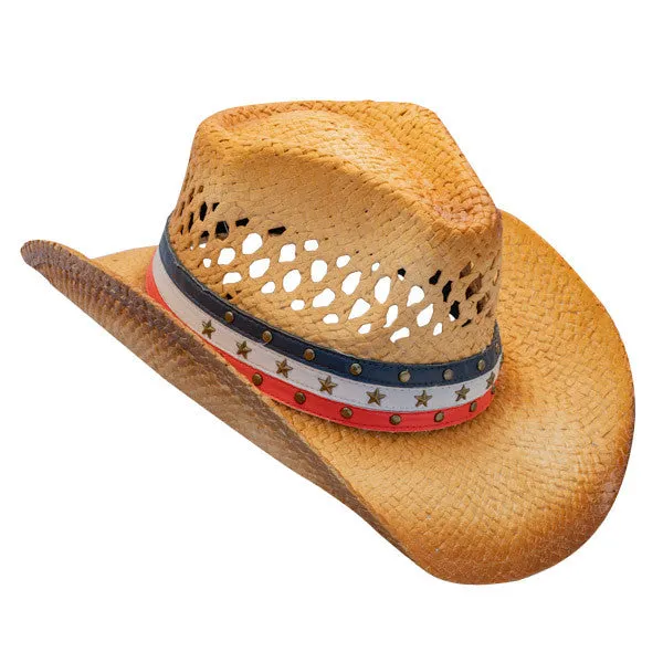 Hats Unlimited - Star Studded Rodeo Cowboy Hat w- Vented Crown