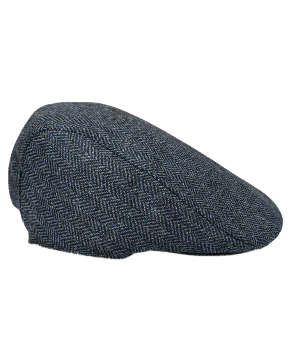 Hoggs of Fife Herringbone Waterproof Tweed Flat Cap