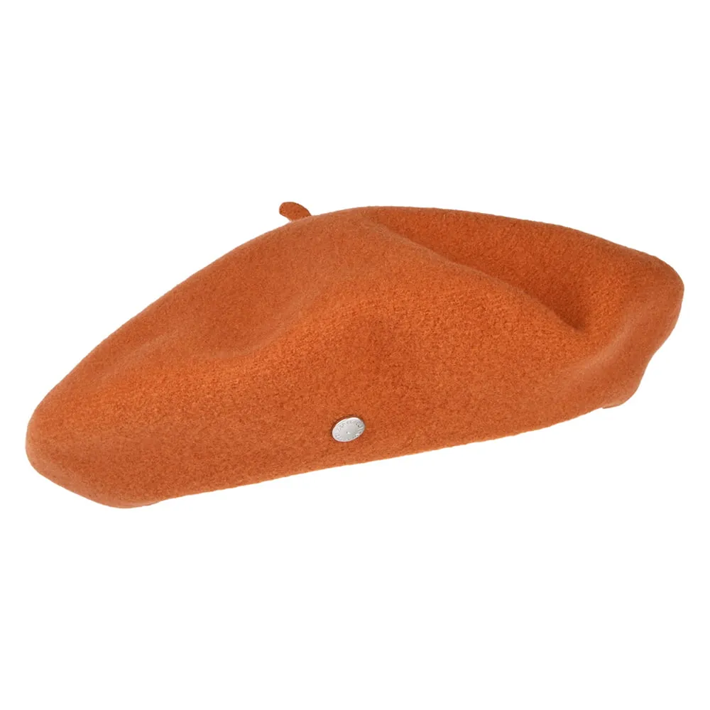 Héritage par Laulhère Hats Authentique Merino Wool Beret - Burnt Orange