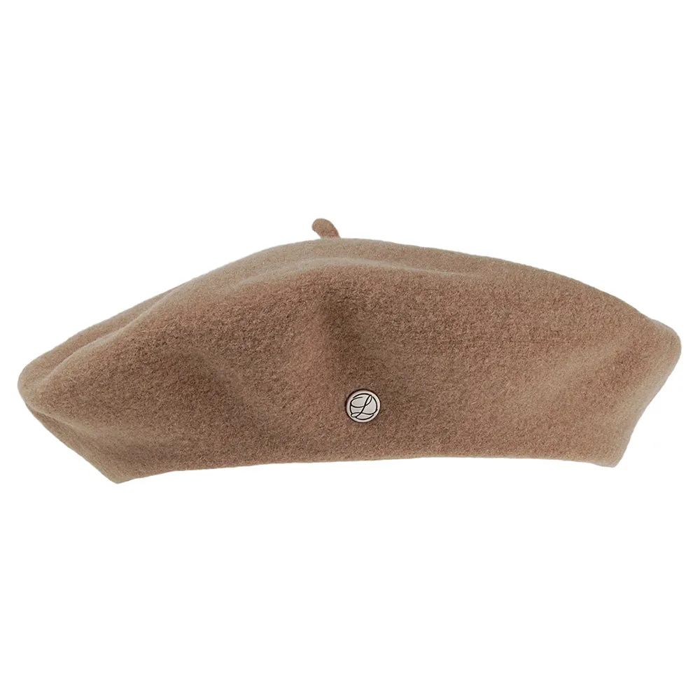 Héritage par Laulhère Hats Authentique Merino Wool Beret - Sand