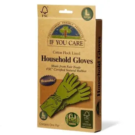 If You Care Reusable Fsc Certifed Rubber Gloves - Large