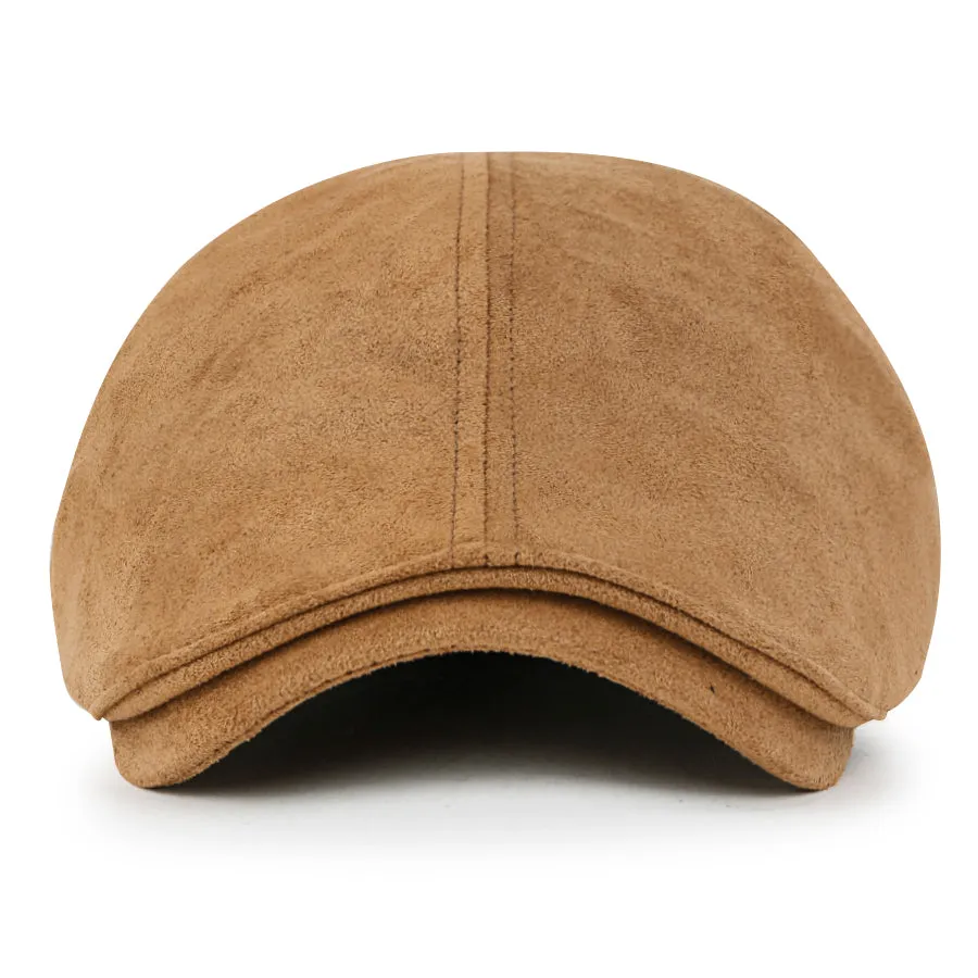 ililily Basic Color Gatsby Newsboy Hat Flex Fit Cabbie Hunting Flat Cap