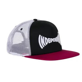 Independent Trucker Hat Span Mesh Black/Red/White