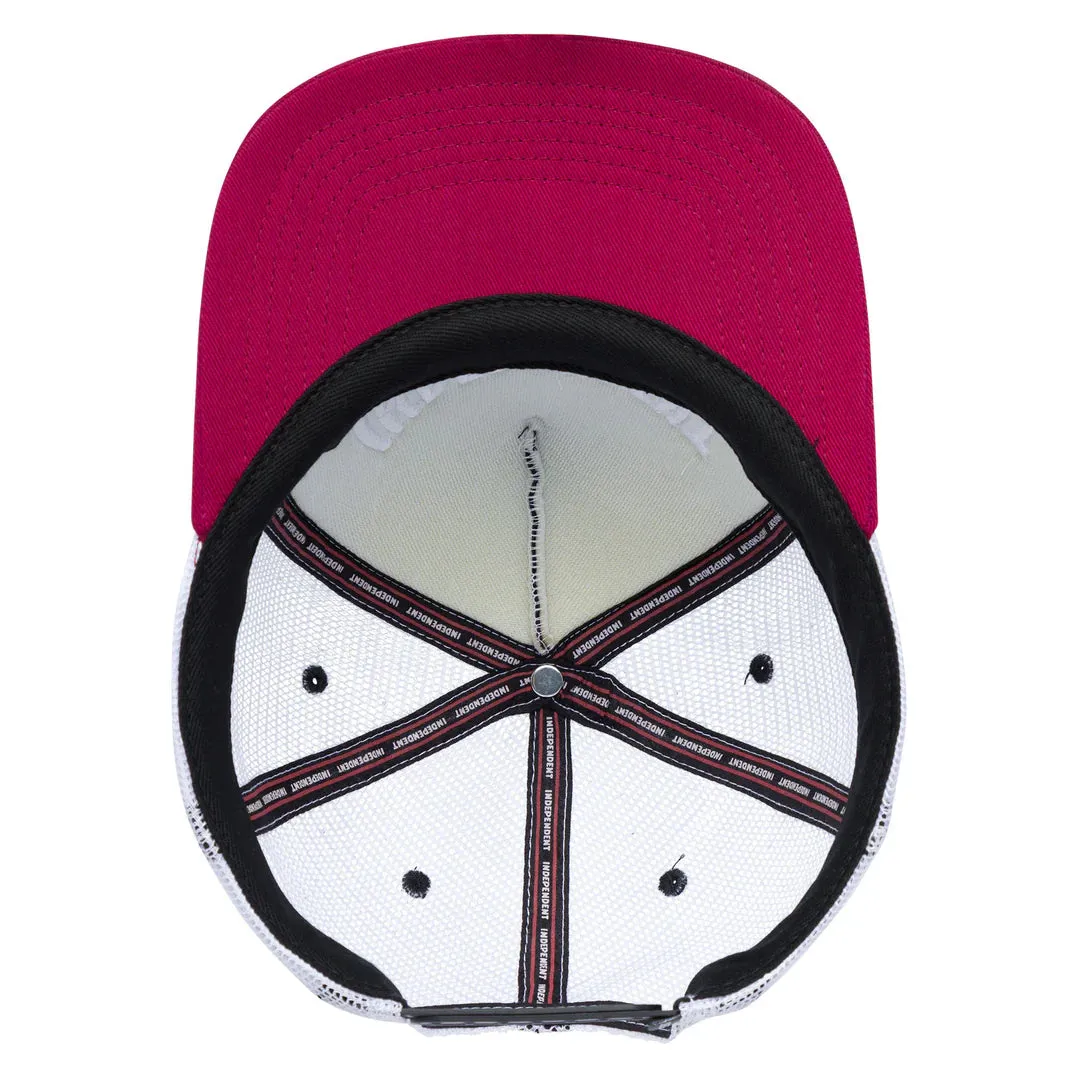 Independent Trucker Hat Span Mesh Black/Red/White