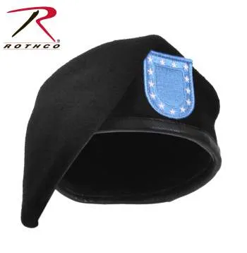 Inspection Ready Black Beret With Flash