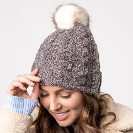 Ladies Original Pom Pom Hat - Fawn