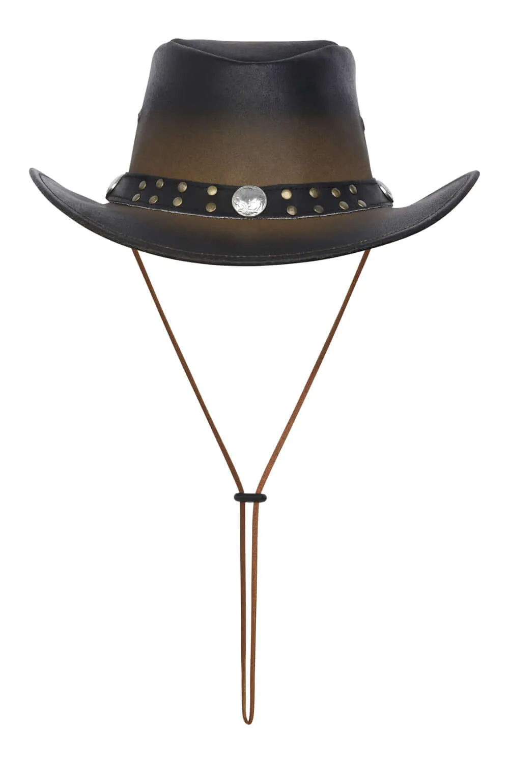 Leather Cowboy Bush Hat Western style Australian Style Hat