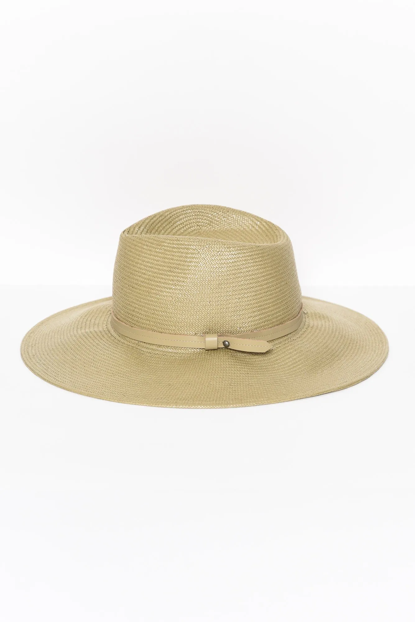 Lorn Beige Wide Brim Fedora