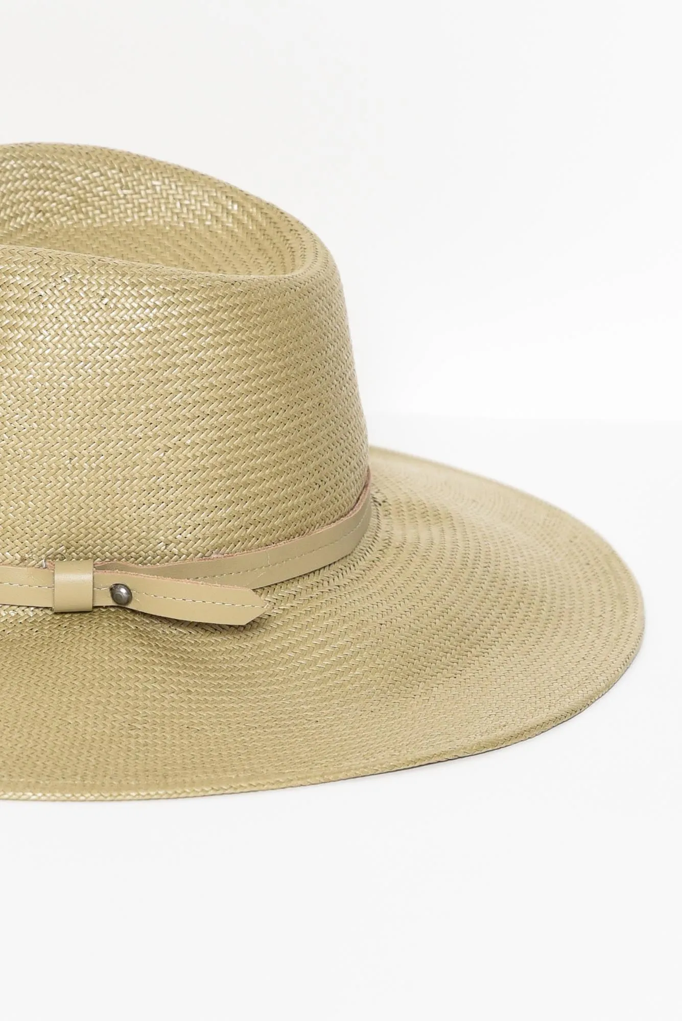 Lorn Beige Wide Brim Fedora