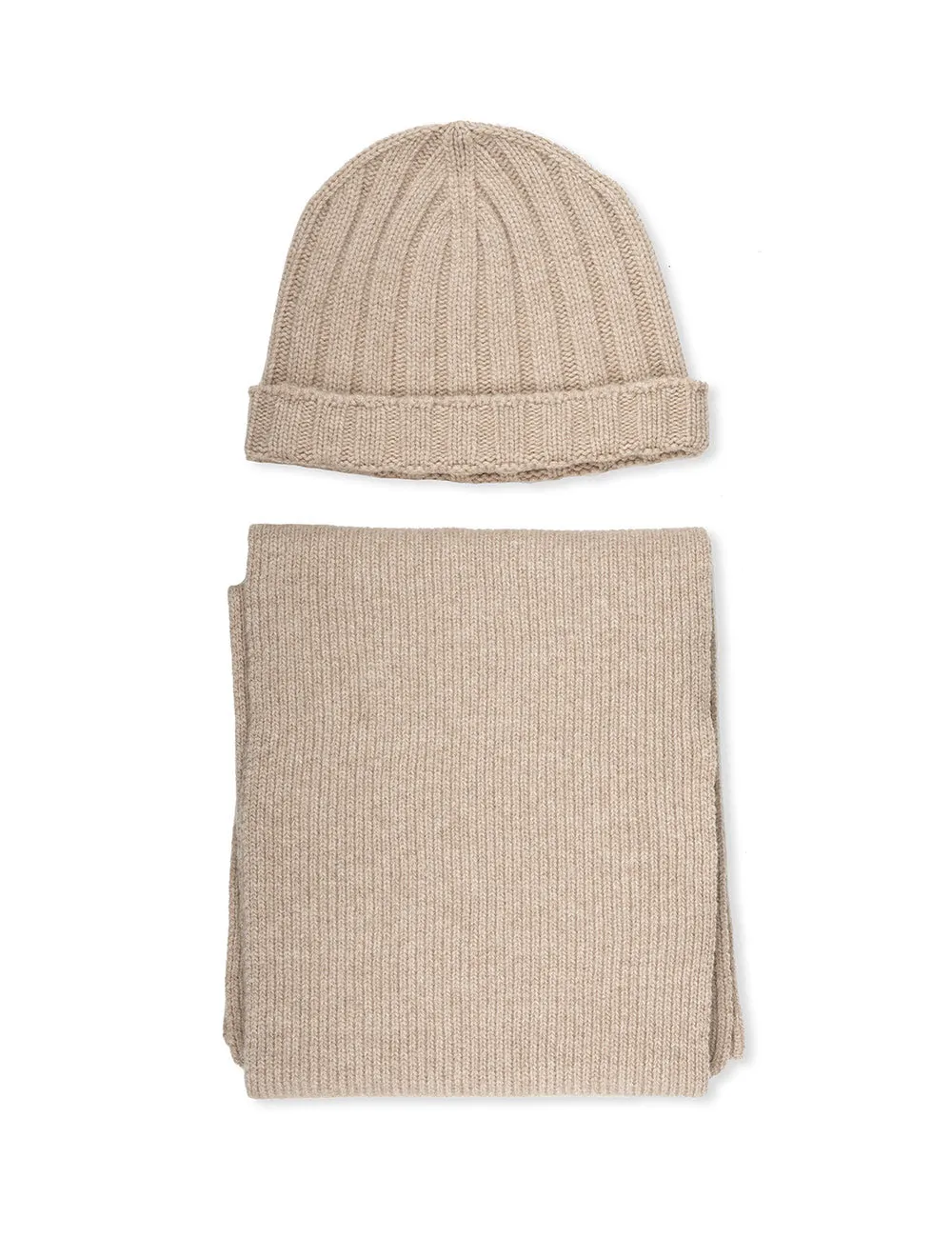 Luxury Hat & Scarf Gift Set Beige