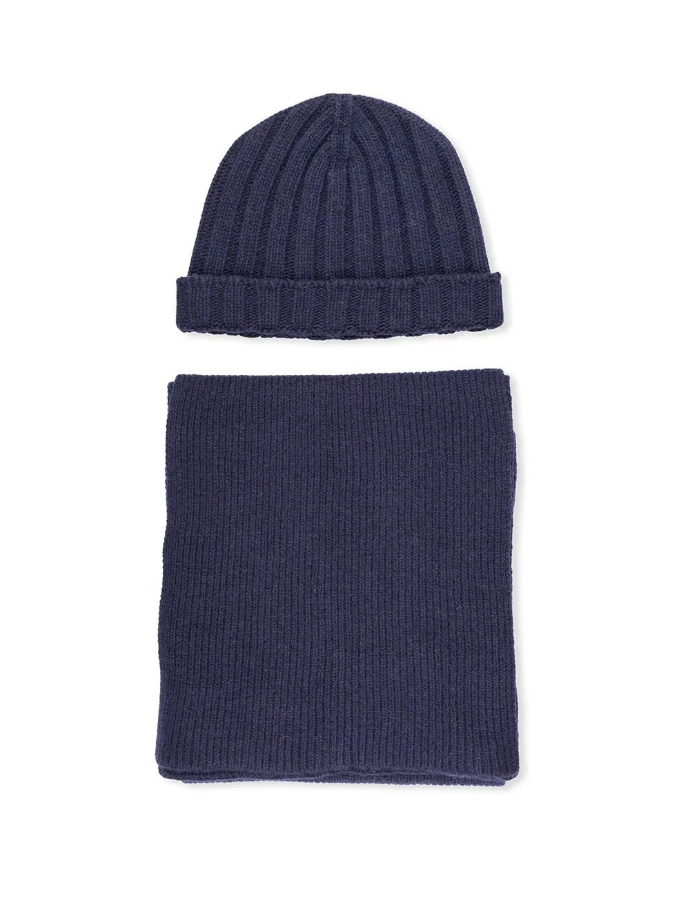 Luxury Hat & Scarf Gift Set Navy