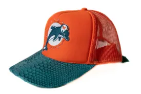 MIAMI DOLPHINS Custom Trucker Hat Strapback