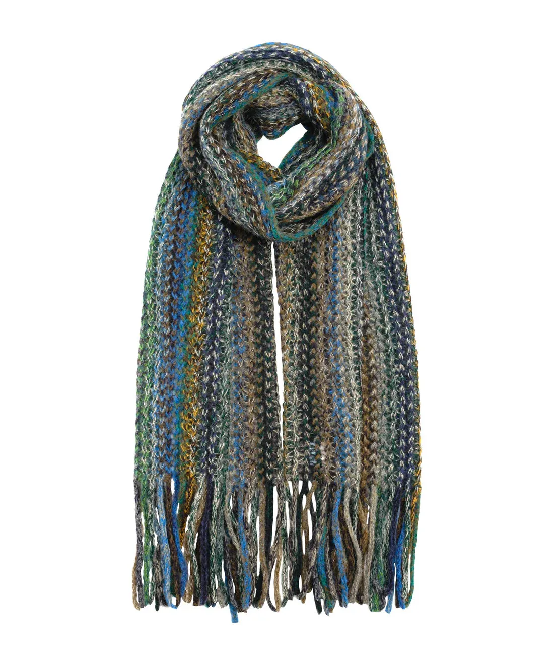 Microstripe Netting Stitch Scarf