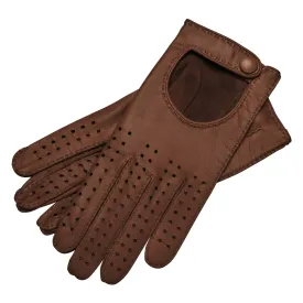 Monza Saddle Brown Driving Gloves