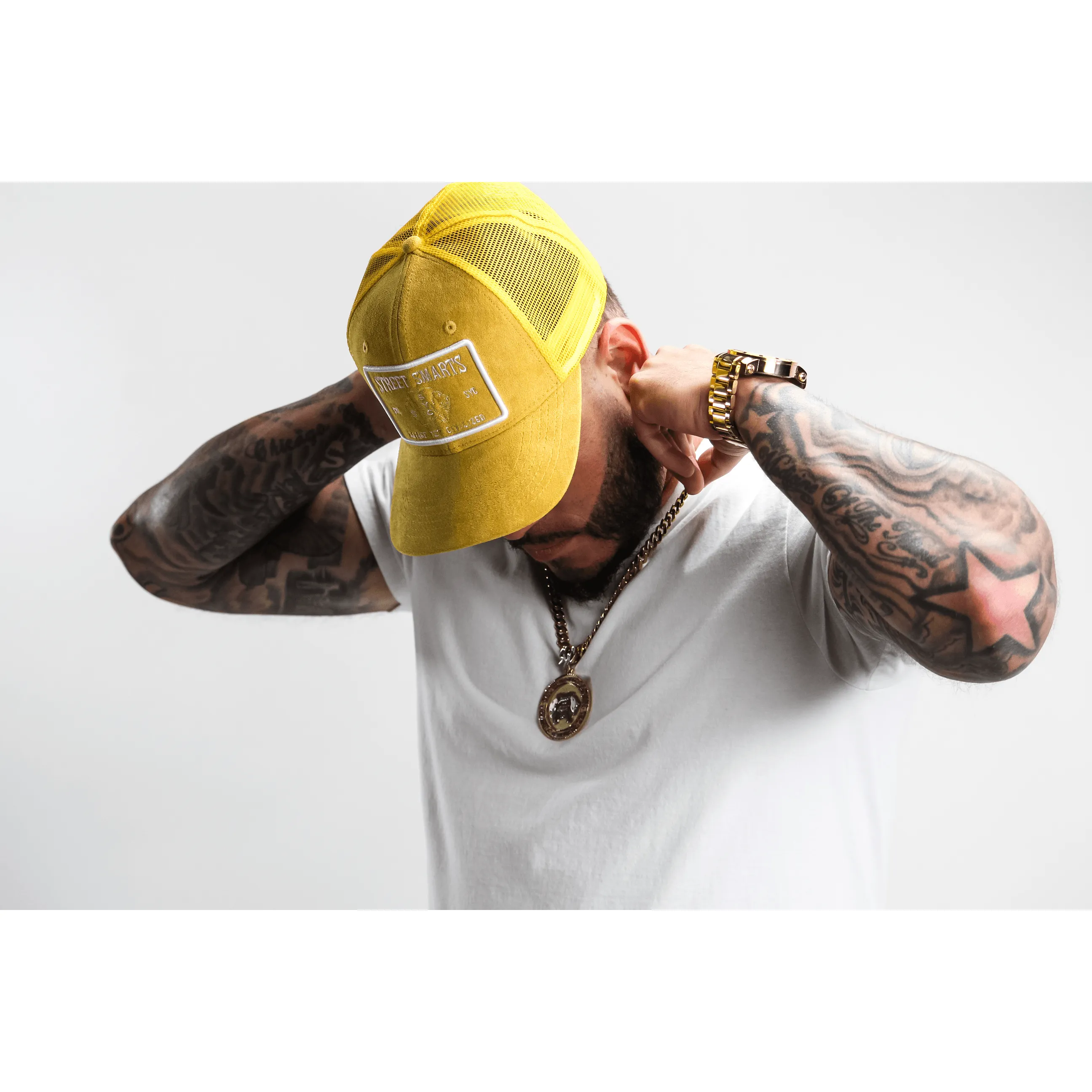 Mustard Suede Hat - Trucker Hat