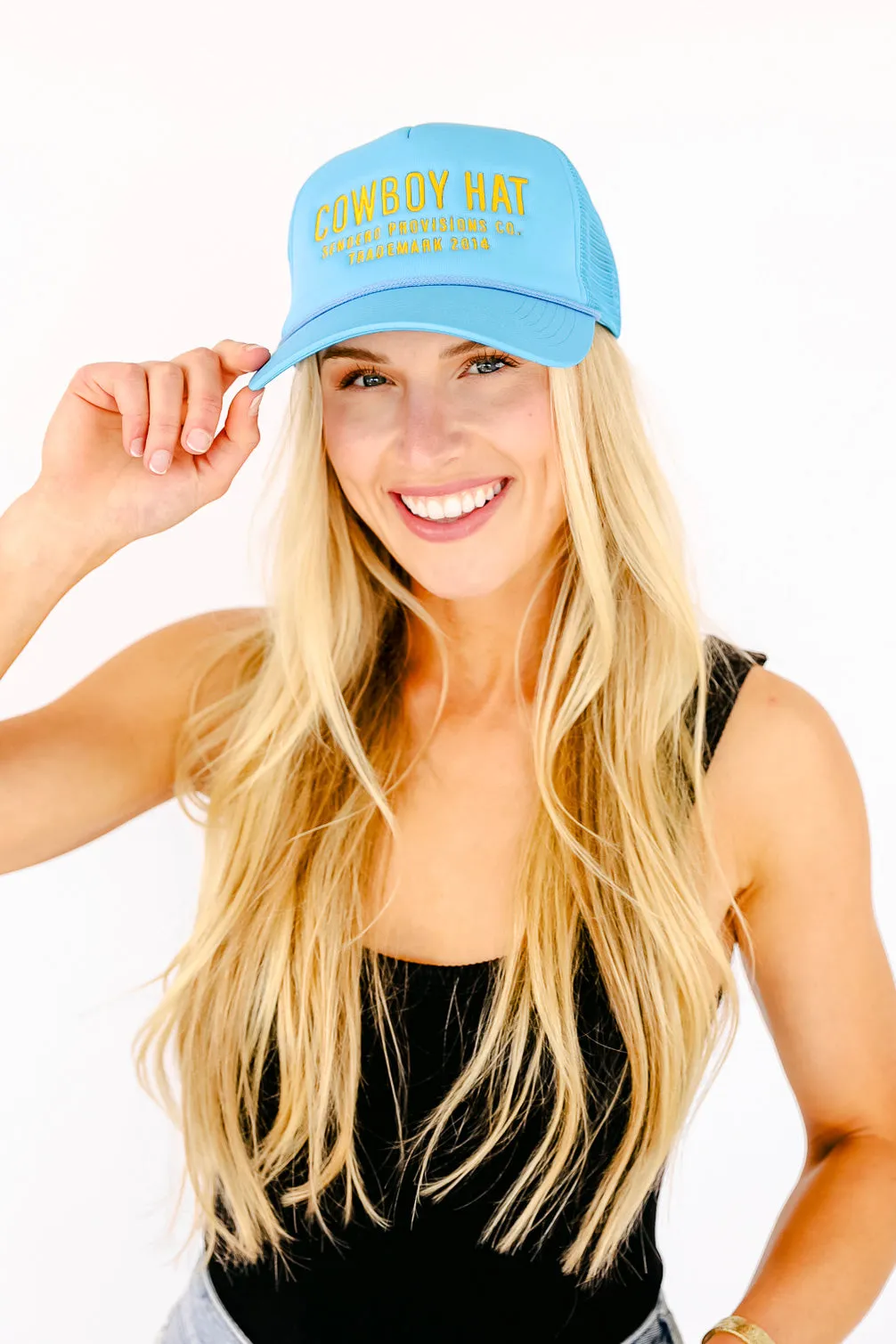 NEW!! Cowboy Trucker Hat in Teal