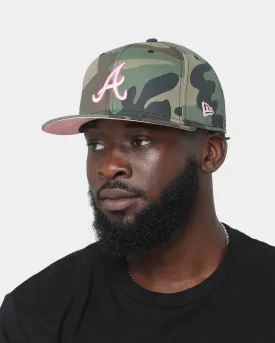 New Era Atlanta Braves 'Camo Twist' 59FIFTY Fitted Camo Pink